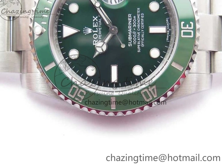 MiroTime 0523 Submariner 116610 LV Green Ceramic ZRF 1:1 Best Edition on SS Bracelet VR3135 (CF Bezel) EasyMatch 2761
